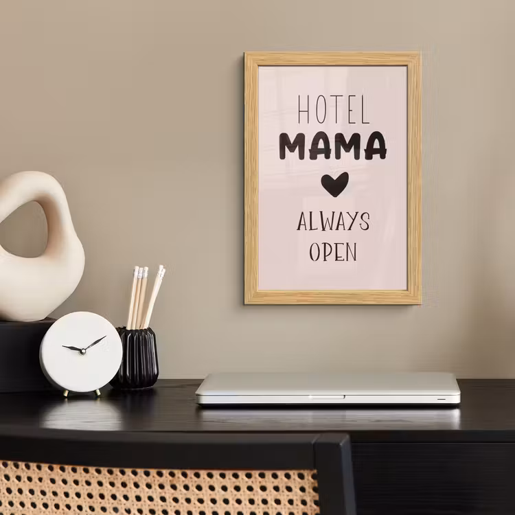 Poster met lijst - Quotes - Spreuken - Hotel mama always open - Mama — 2
