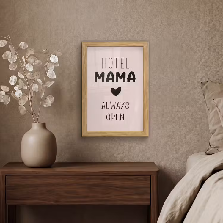 Poster met lijst - Quotes - Spreuken - Hotel mama always open - Mama — 4