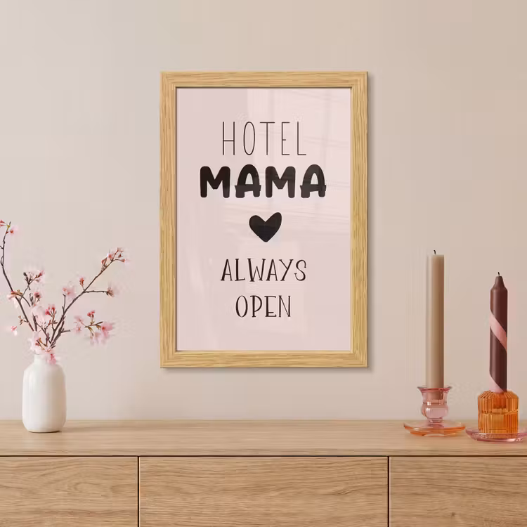 Poster met lijst - Quotes - Spreuken - Hotel mama always open - Mama — 5