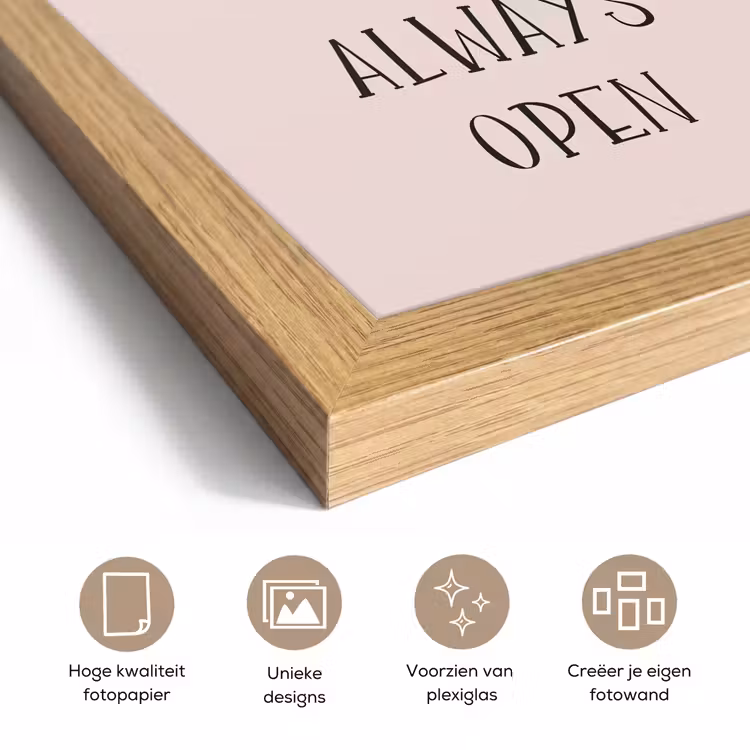 Poster met lijst - Quotes - Spreuken - Hotel mama always open - Mama — 6