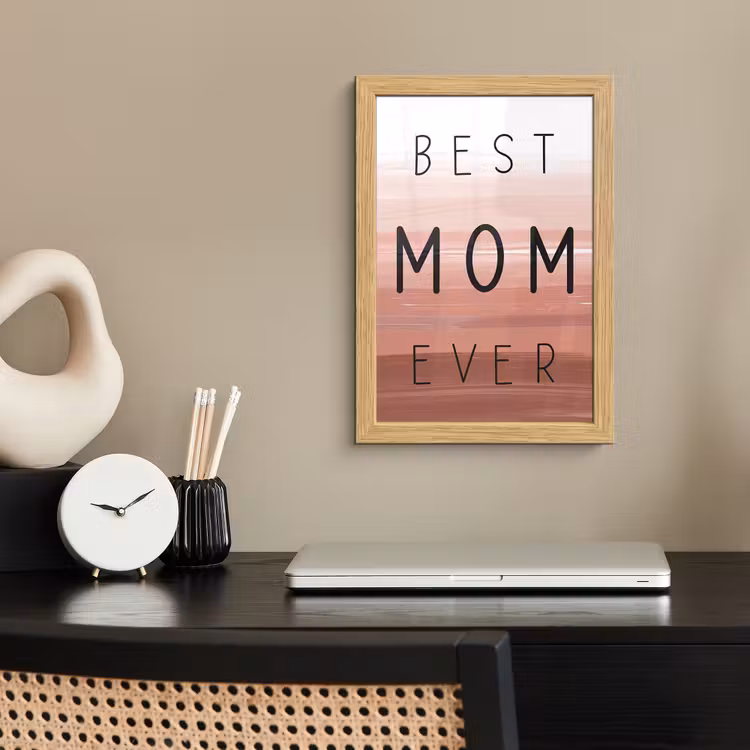 Poster met lijst - Spreuken - Quotes Best mom ever - Moederdag - Mama - Cadeau moederdag — 2