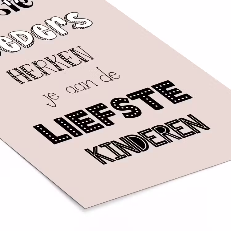 Poster met lijst - Spreuken - Quotes De Beste Moeders Hebben De Liefste Kinderen - Moederdag - Mama cadeau — 7