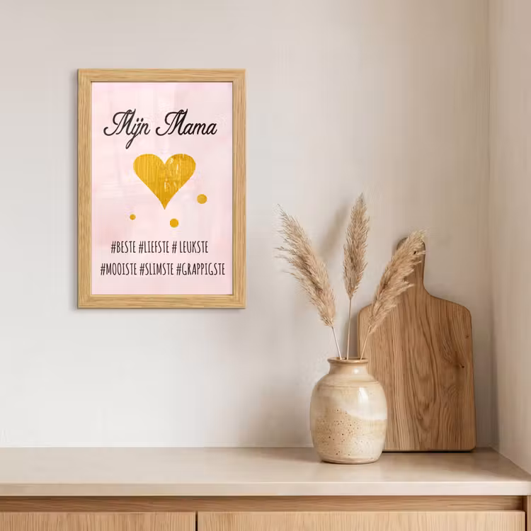 Poster met lijst - Quotes - Moeder - Spreuken - Mijn mama — 3