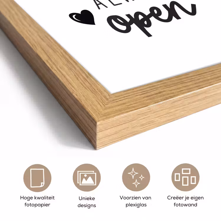 Poster met lijst - Spreuken - Hotel mama always open - Mama - Quotes — 6