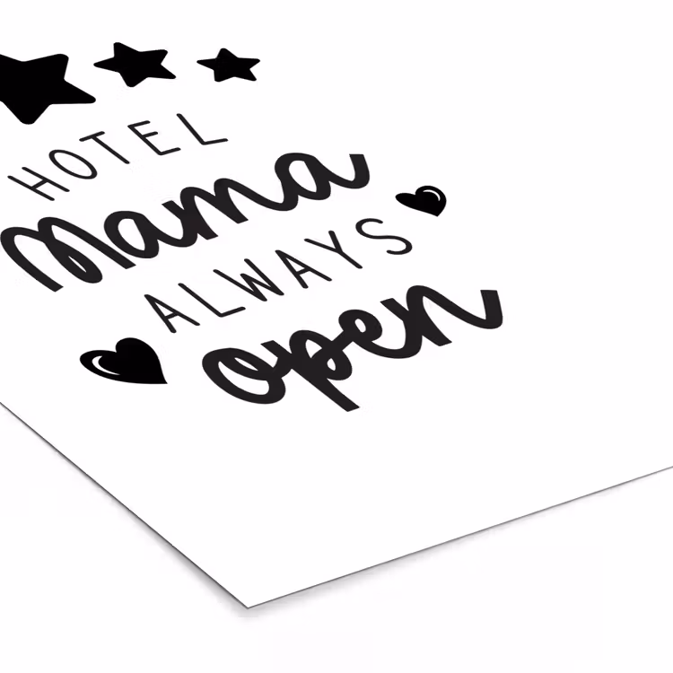 Poster met lijst - Spreuken - Hotel mama always open - Mama - Quotes — 7