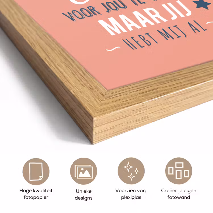 Poster met lijst - Spreuken - Mama - Quotes - Mama jij hebt ons al — 6