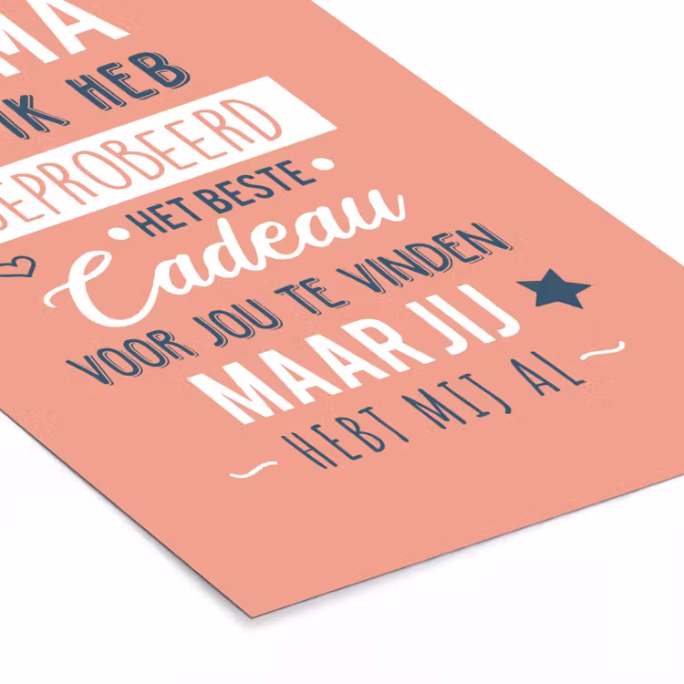 Poster met lijst - Spreuken - Mama - Quotes - Mama jij hebt ons al — 7