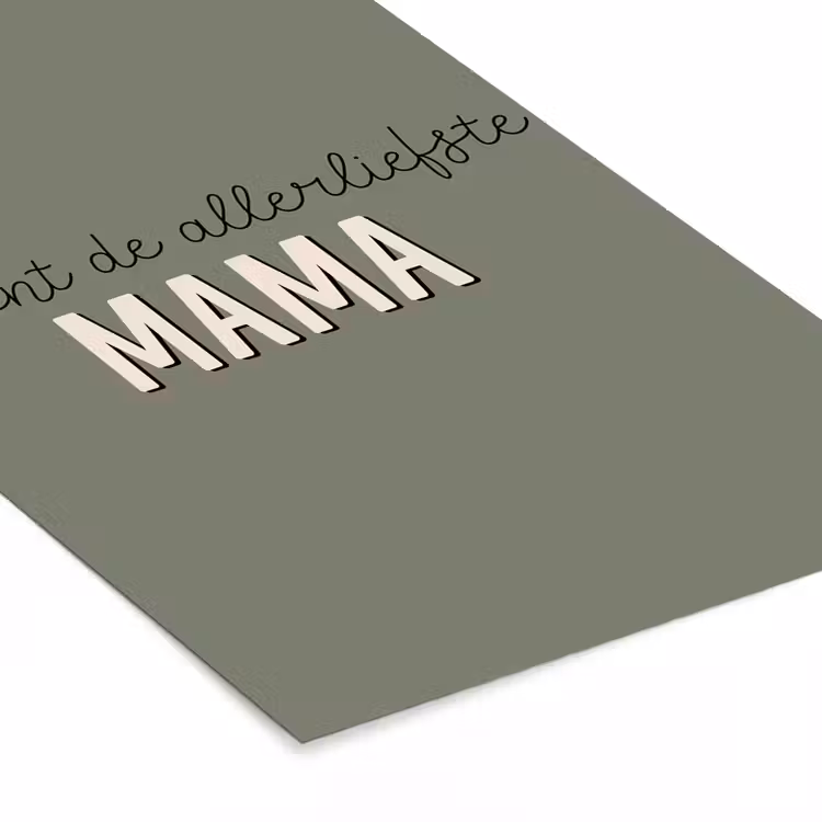 Poster met lijst - Spreuken - Quotes Jij bent de allerliefste Mama - Moederdag - Moeder cadeautje — 7