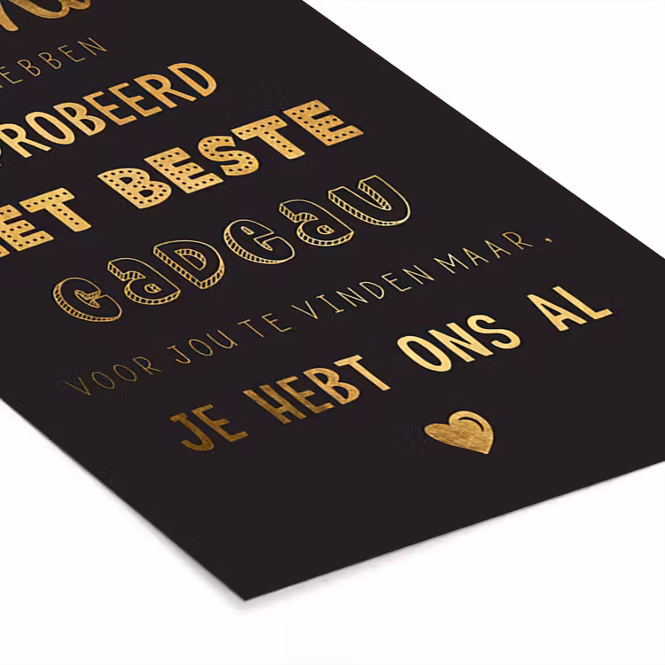 Poster met lijst - Spreuken - Quotes Mama Je Hebt Ons Al - Moeder - Moederdag cadeau voor mama - Goud — 7