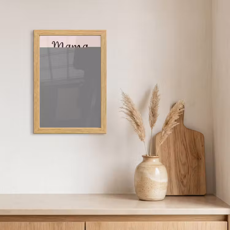 Poster met lijst - Spreuken - Quotes Mama Je Hebt Ons Al - Moederdag cadeau voor mama - Roze — 3