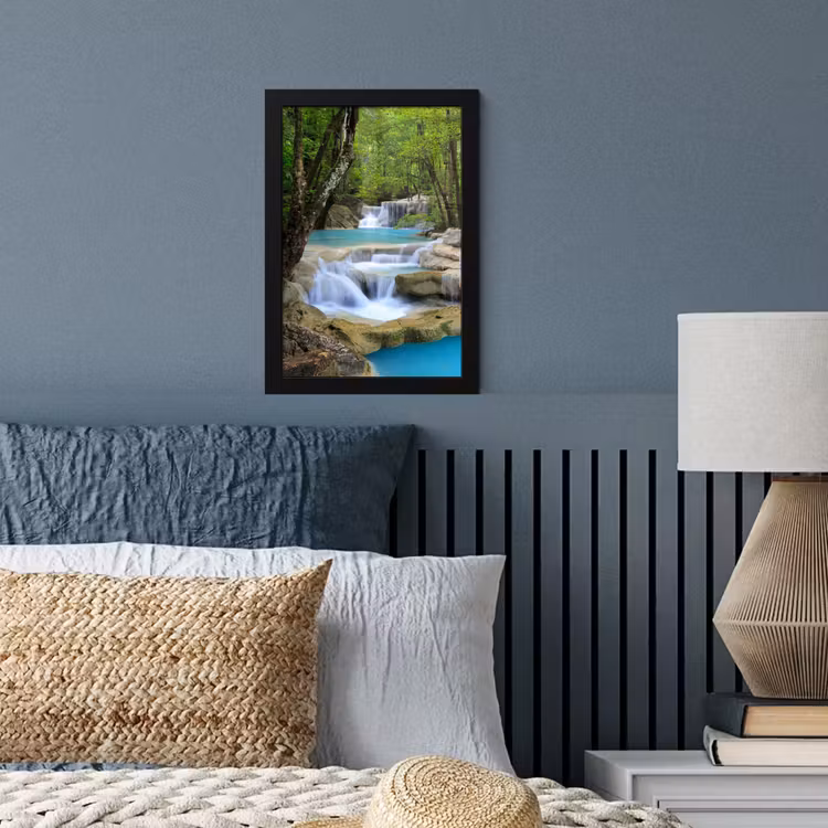 Poster met lijst - Waterval - Natuur - Rivier - Bos - Water — 3