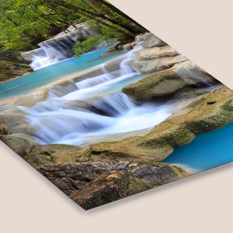 Poster met lijst - Waterval - Natuur - Rivier - Bos - Water — 7