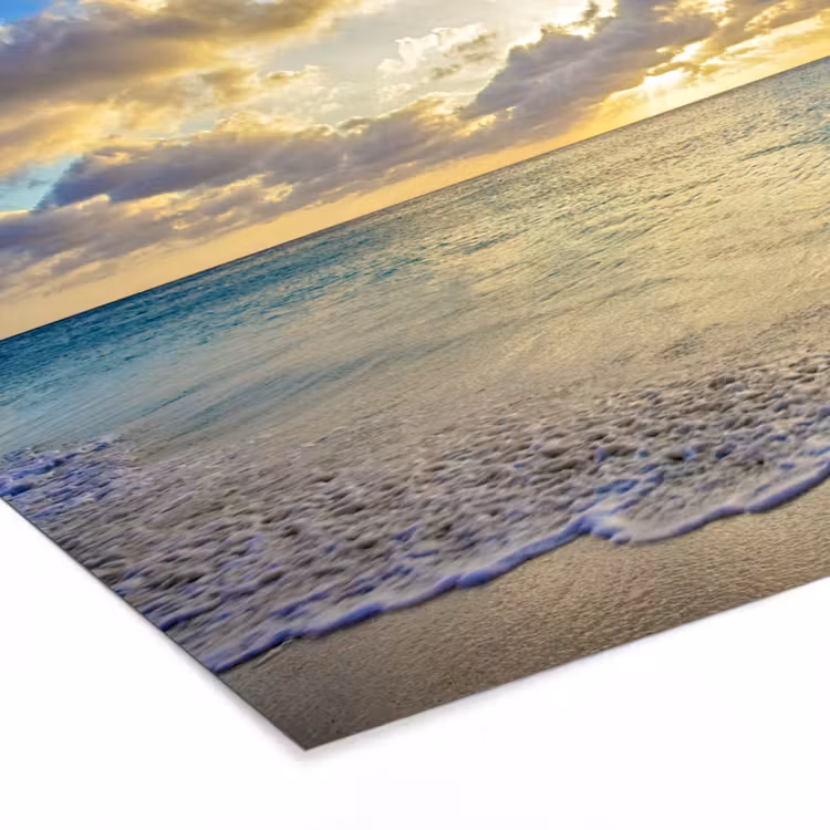 Poster met lijst - Zee - Strand - Wolken - Zon — 7