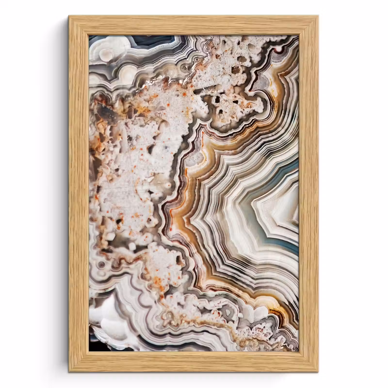 Poster met lijst - Edelsteen - Marmer - Natuur - Abstract — 1