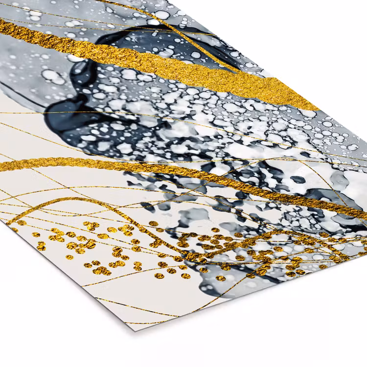 Poster met lijst - Abstract - Goud - Natuur - Kunst — 7
