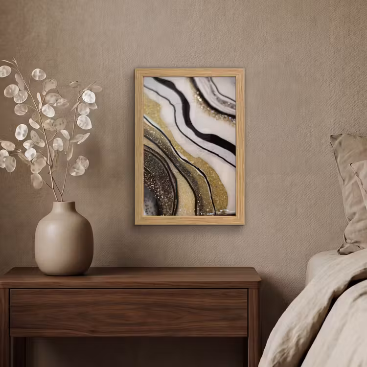 Poster met lijst - Edelsteen - Abstract - Marmer - Natuur — 4