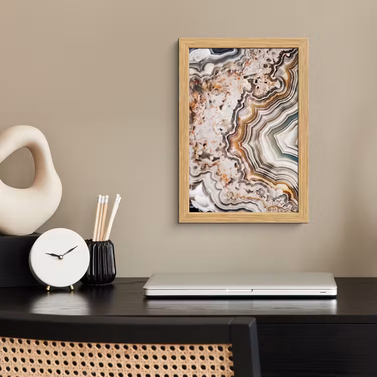 Poster met lijst - Edelsteen - Marmer - Natuur - Abstract — 2