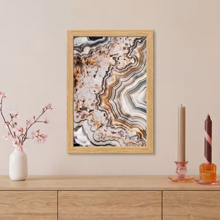 Poster met lijst - Edelsteen - Marmer - Natuur - Abstract — 5