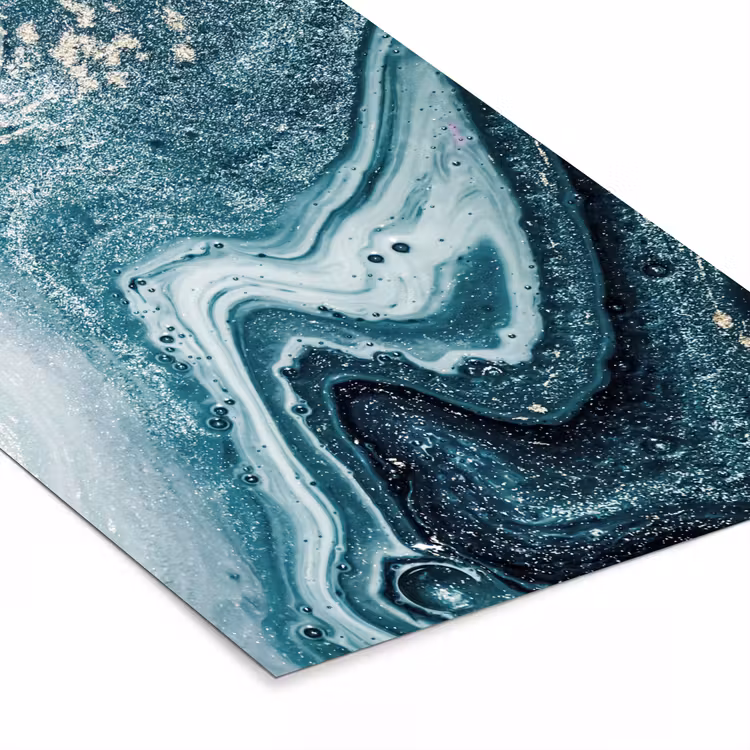Poster met lijst - Edelstenen - Blauw - Natuur - Marmer - Abstract — 7