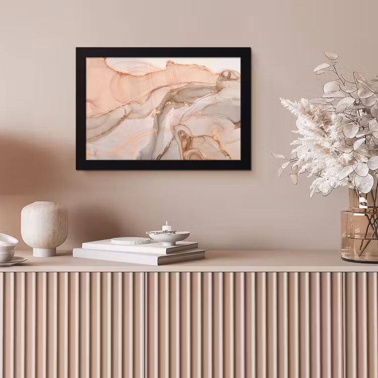 Poster met lijst - Marmer - Roze - Rosé — 5