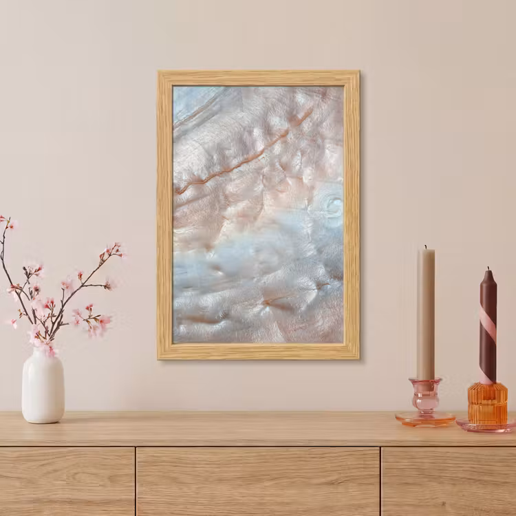 Poster met lijst - Schelpen - Abstract - Natuur — 5