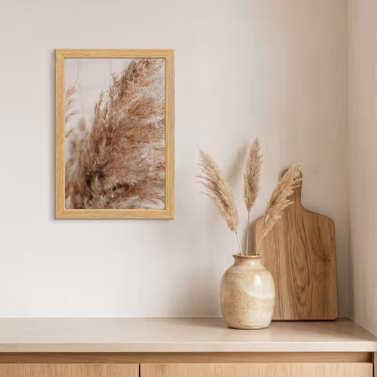Poster met lijst - Gras - Planten - Natuur - Pampasgras — 3