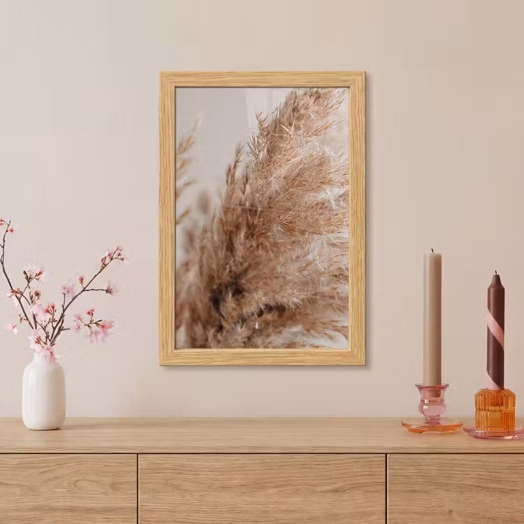 Poster met lijst - Gras - Planten - Natuur - Pampasgras — 5