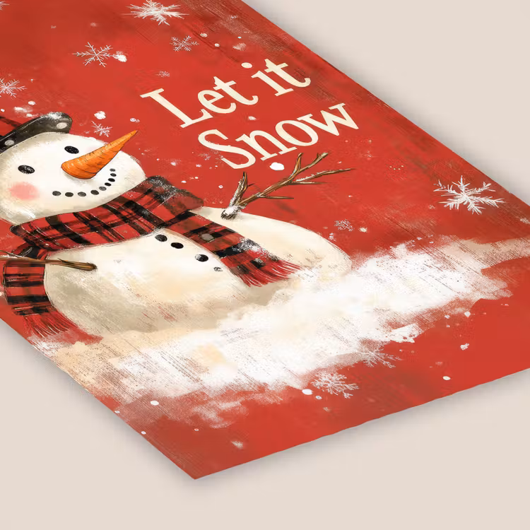 Poster met lijst - Sneeuwpret - Winter - Sneeuwpop — 7