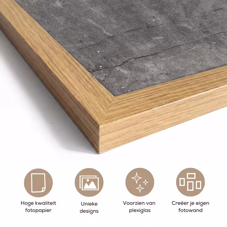 Poster met lijst - Beton - Muur - Cement — 6