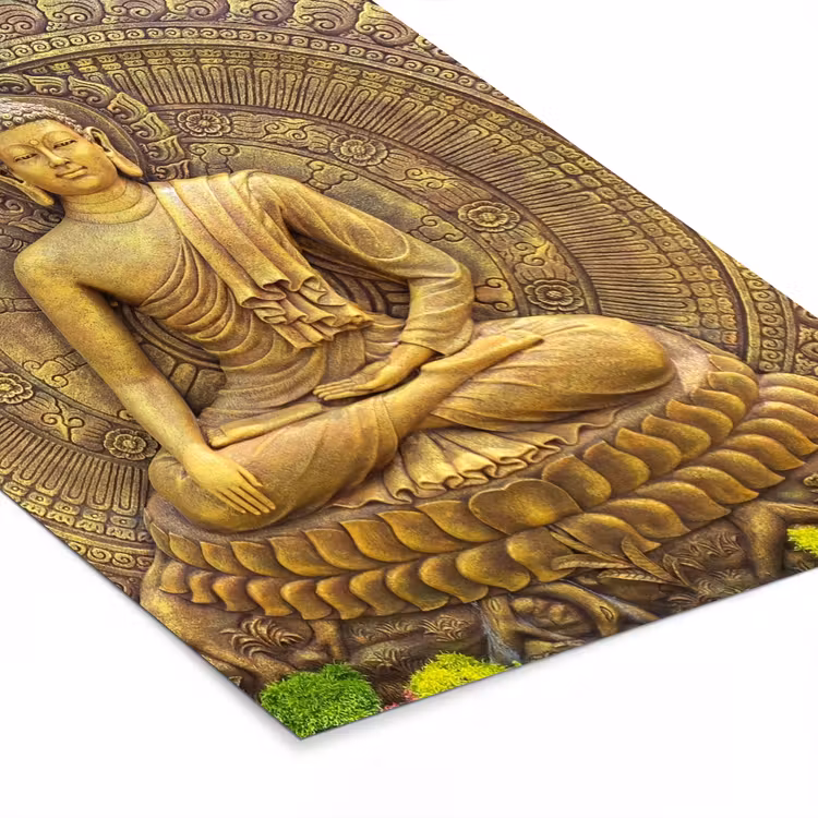 Poster met lijst - Goud - Boeddha beeld - Spiritueel - Meditatie — 7