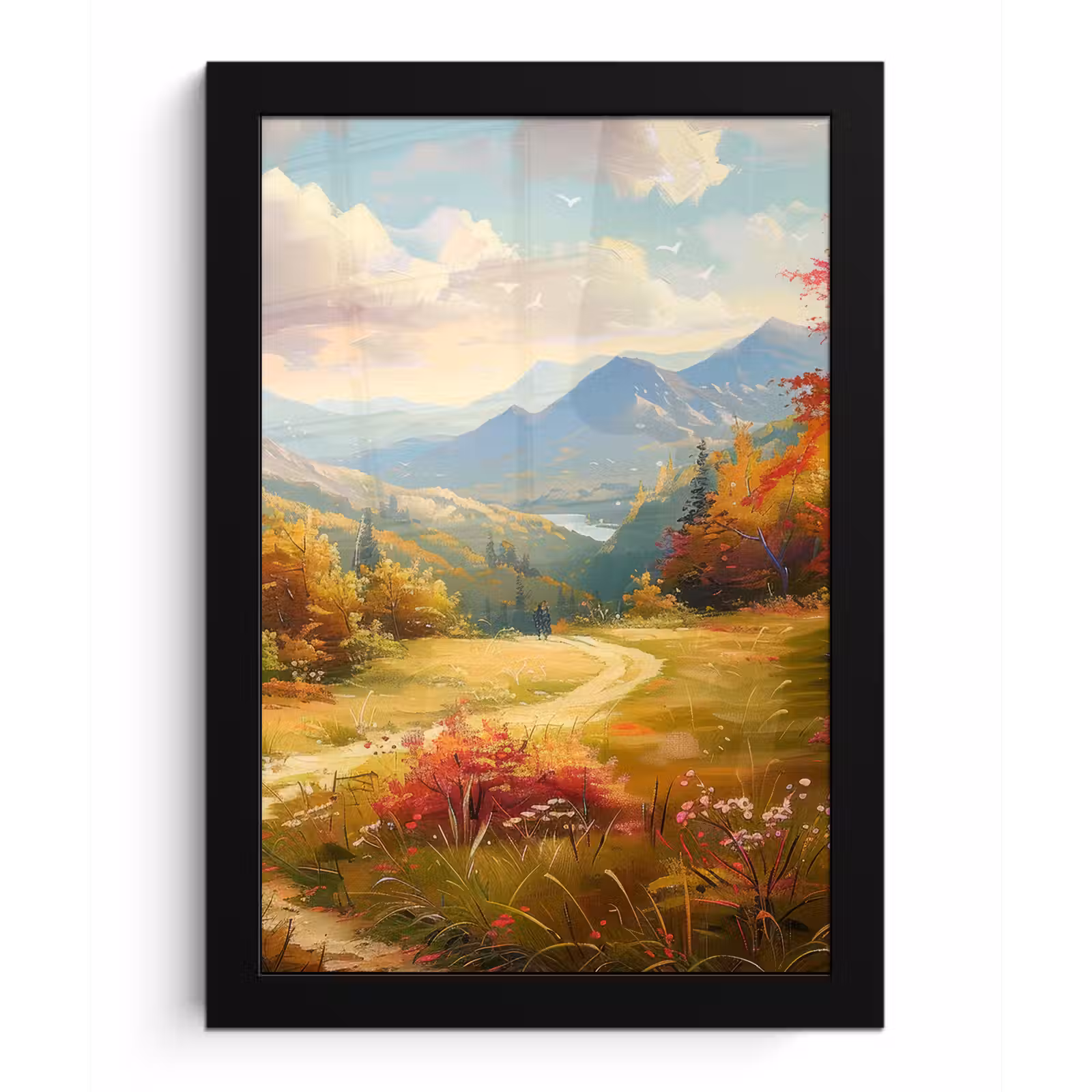 Poster met lijst - Landschap - Illustratie - Natuur — 1