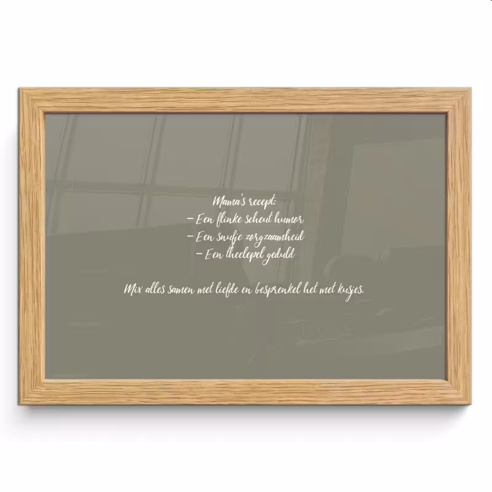Poster met lijst - Quotes - Ma - Spreuken - Mama's recept - Koken — 1