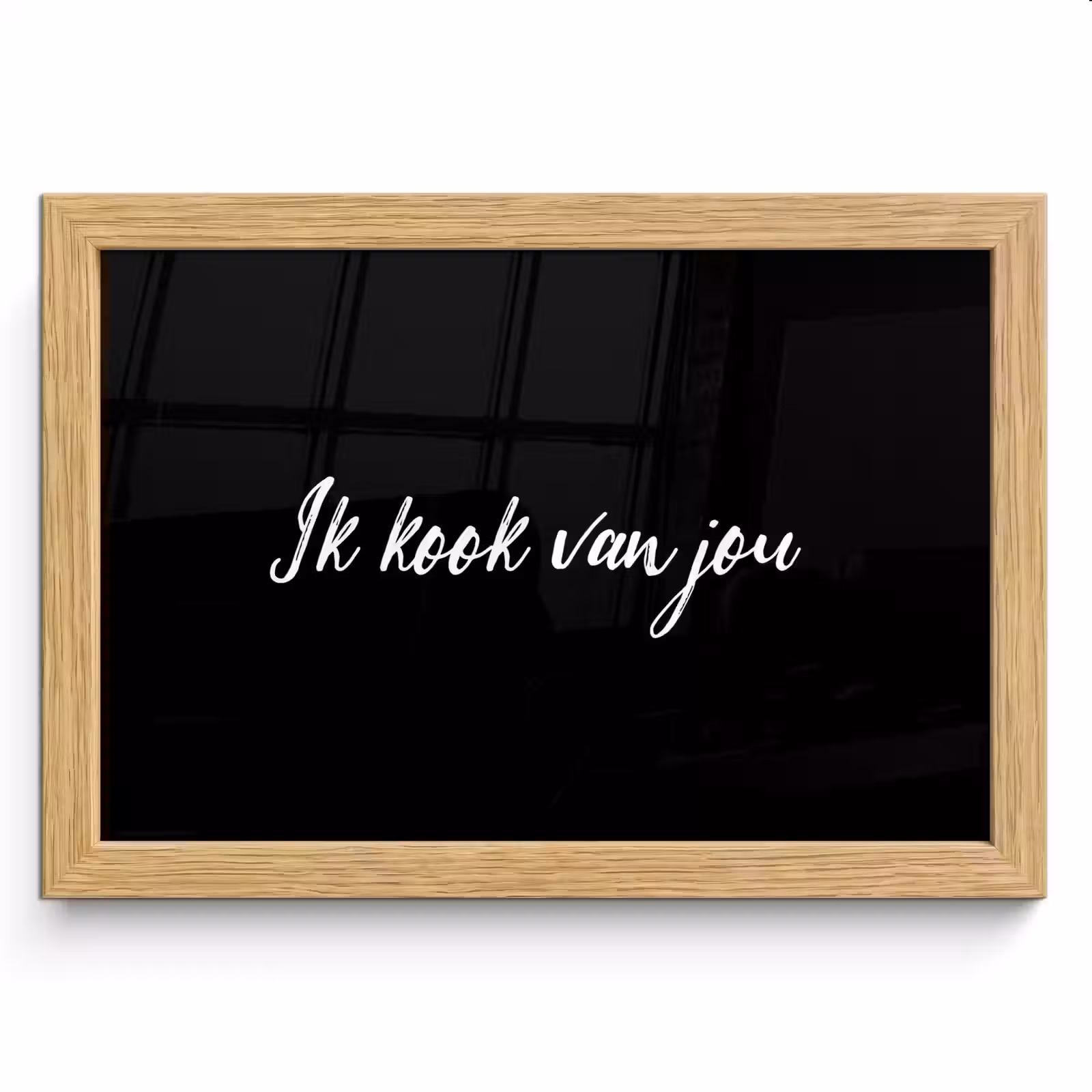 Poster met lijst - Quotes - Spreuken - Ik kook van jou - Liefde - Partner — 1