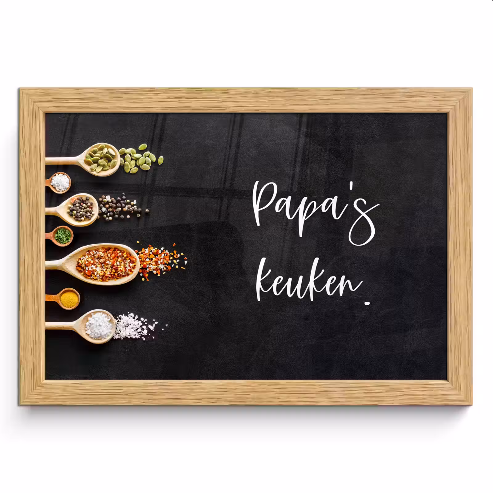 Poster met lijst - Quotes - Spreuken - Keuken - Papa's keuken - Papa — 1