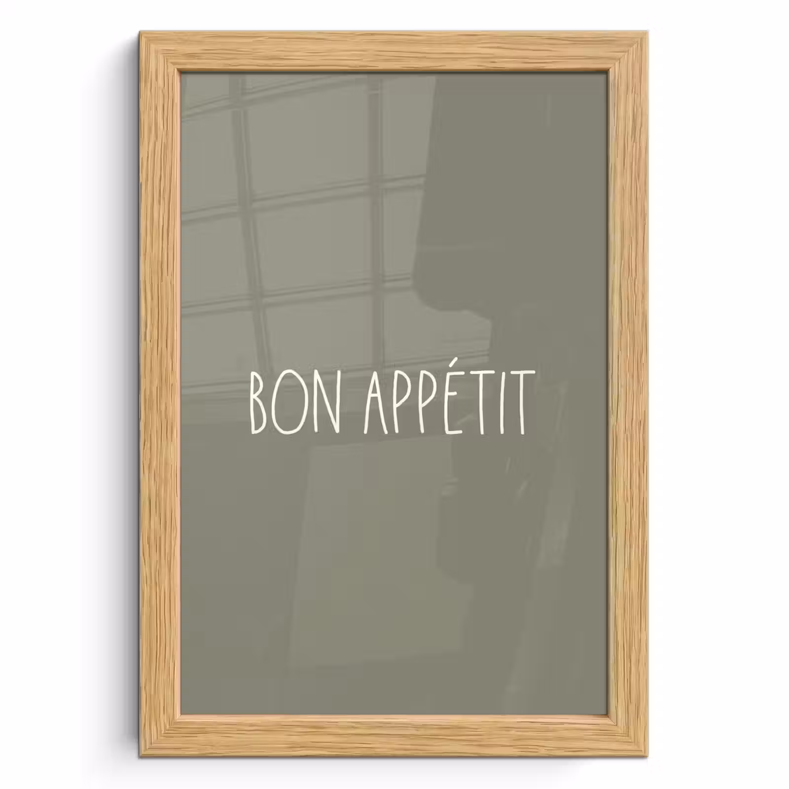 Poster met lijst - Spreuken - Bon appétit - Quotes - Eet smakelijk - Eten — 1