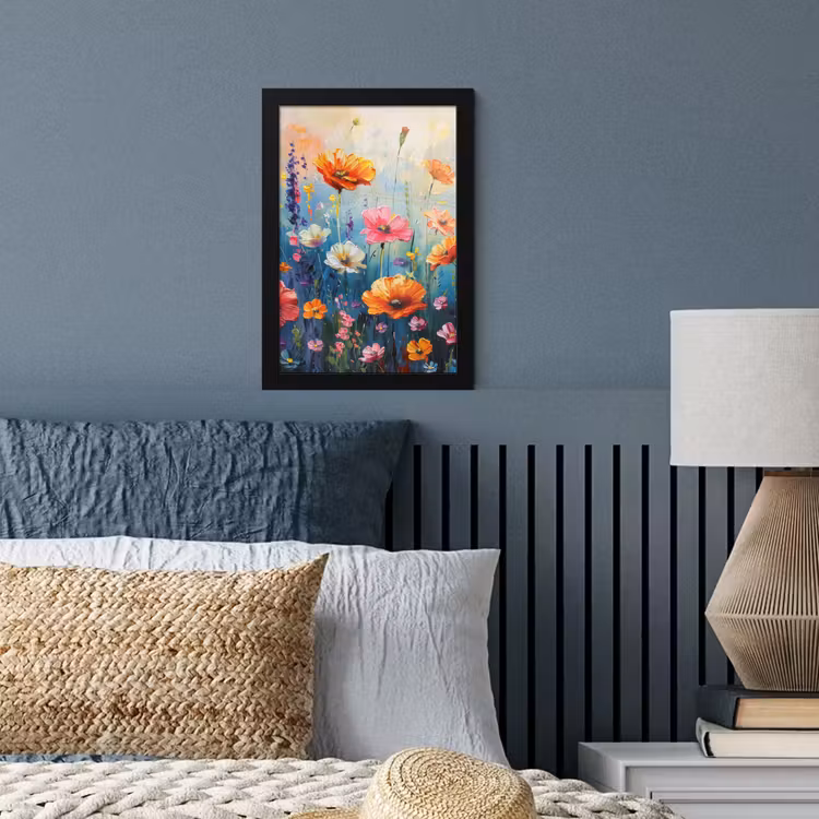 Poster met lijst - Bloemen - Natuur - Waterverf - Kunst — 3
