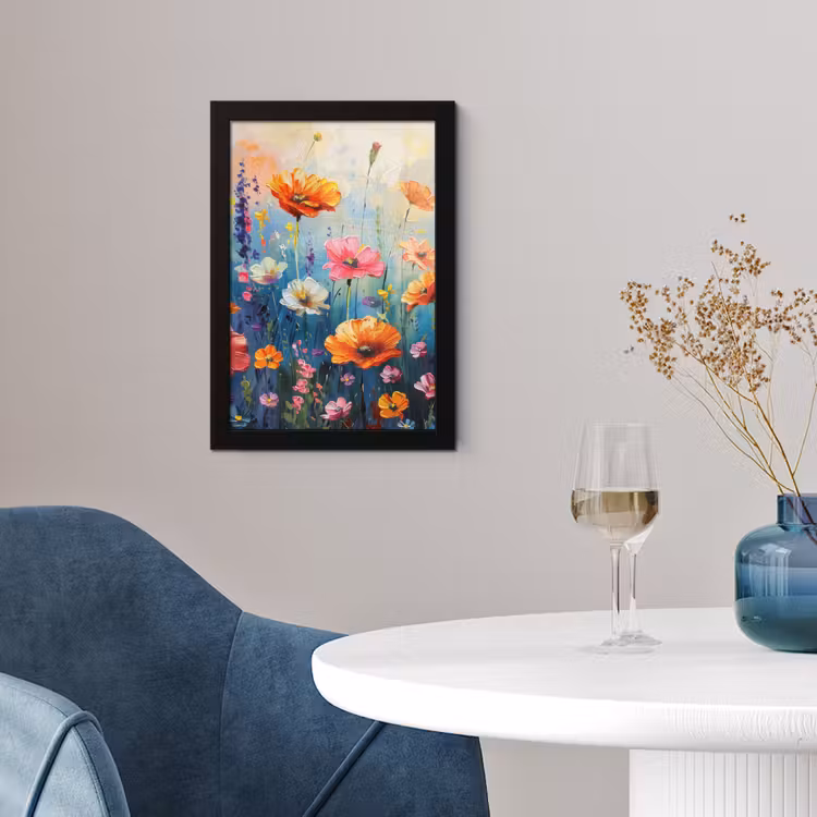 Poster met lijst - Bloemen - Natuur - Waterverf - Kunst — 4