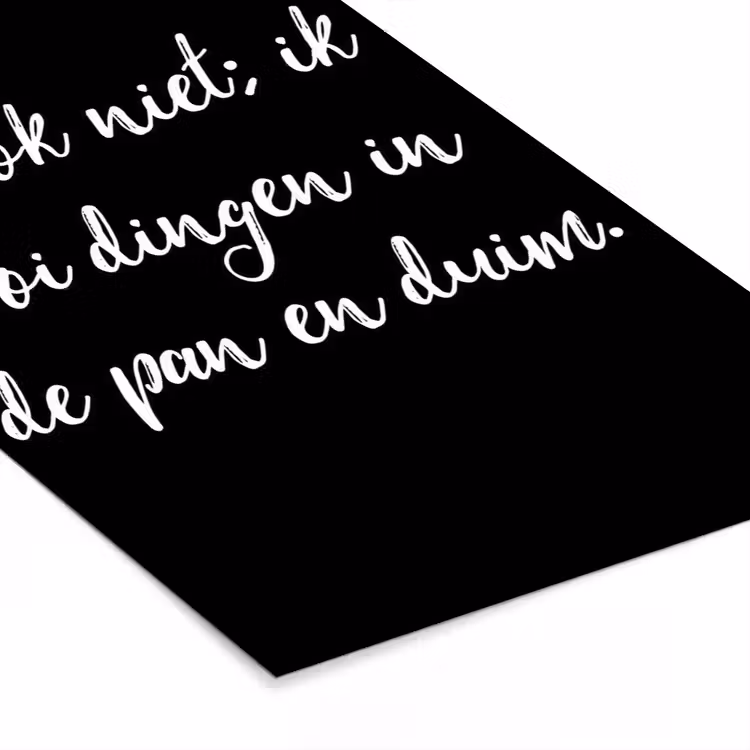 Poster met lijst - Ik kook niet - Spreuken - Koken - Humor - Quotes — 7