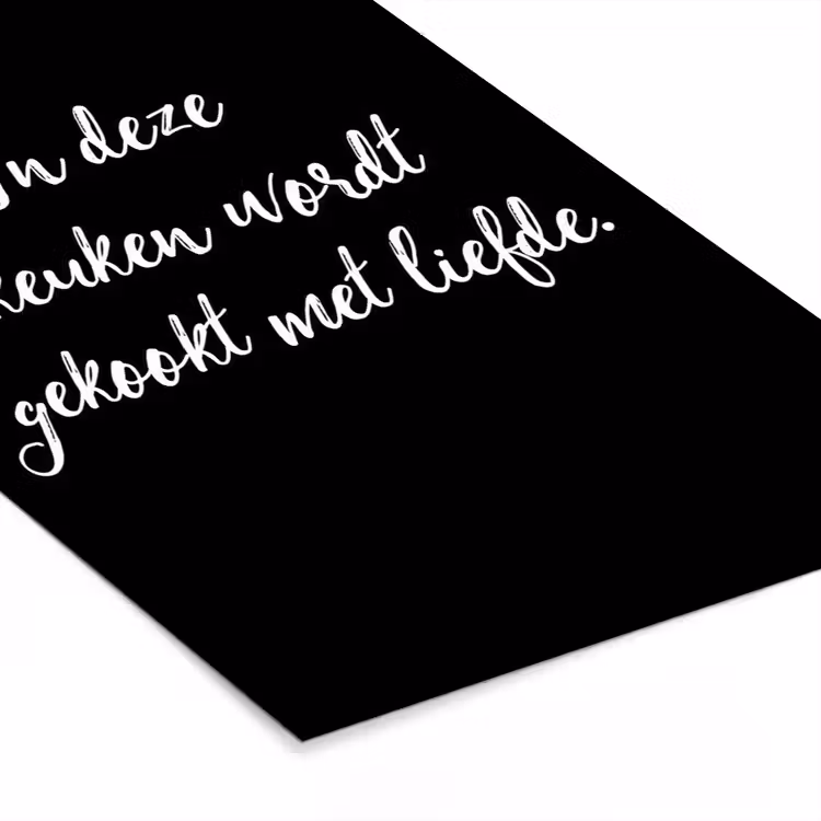 Poster met lijst - In deze keuken wordt gekookt met liefde - Koken - Spreuken - Quotes - Liefde — 7
