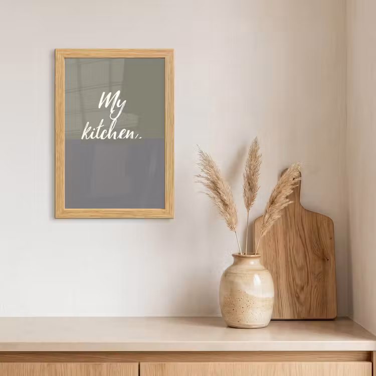 Poster met lijst - My kitchen, my rules - Spreuken - Quotes — 3