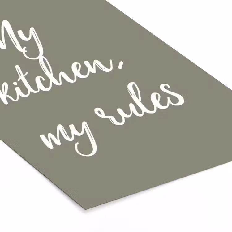 Poster met lijst - My kitchen, my rules - Spreuken - Quotes — 7