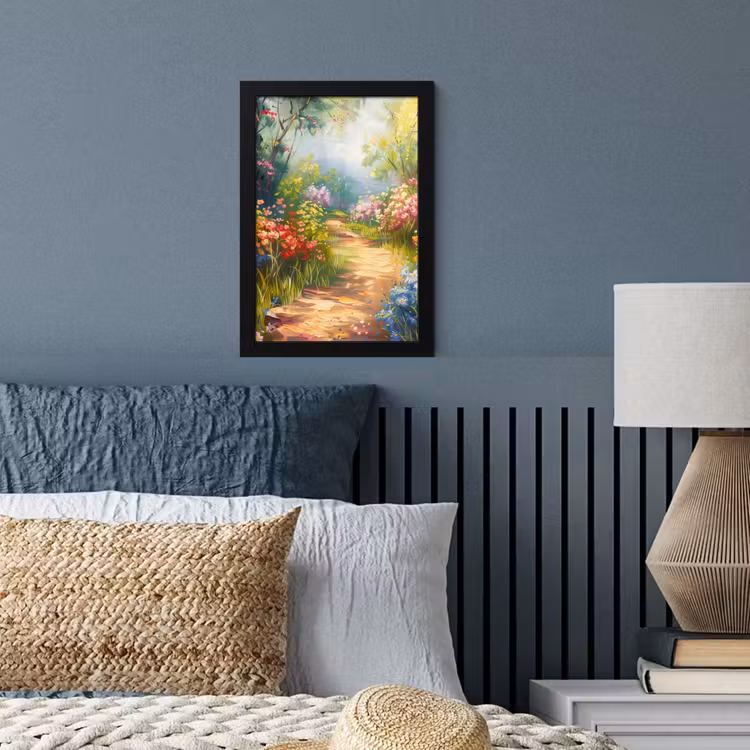 Poster met lijst - Natuur - Landschap - Bloemen - Kleurrijk — 3