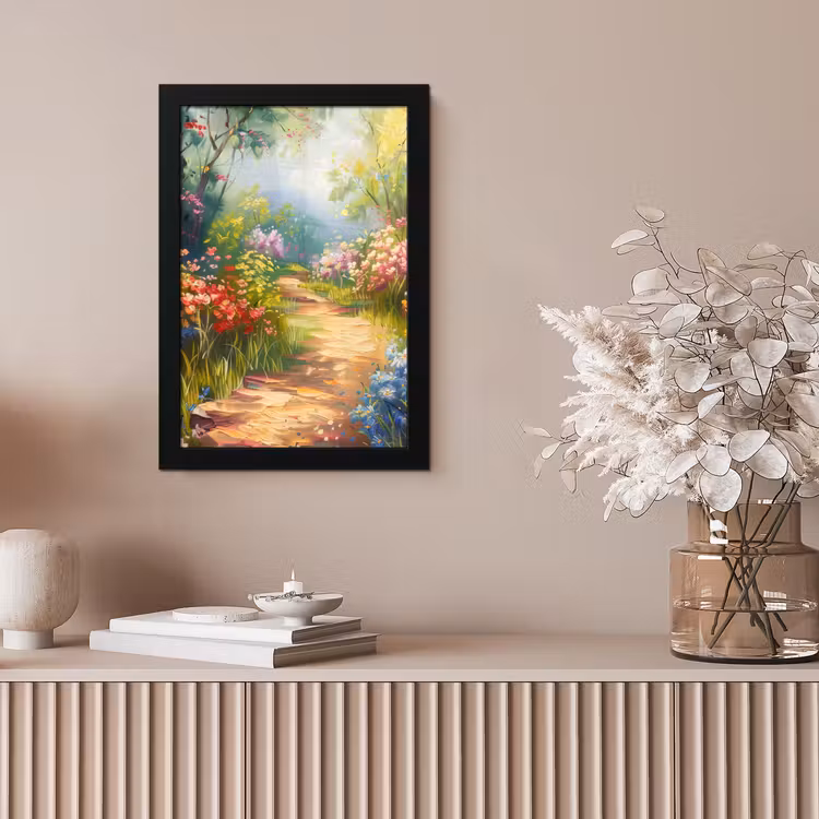 Poster met lijst - Natuur - Landschap - Bloemen - Kleurrijk — 5