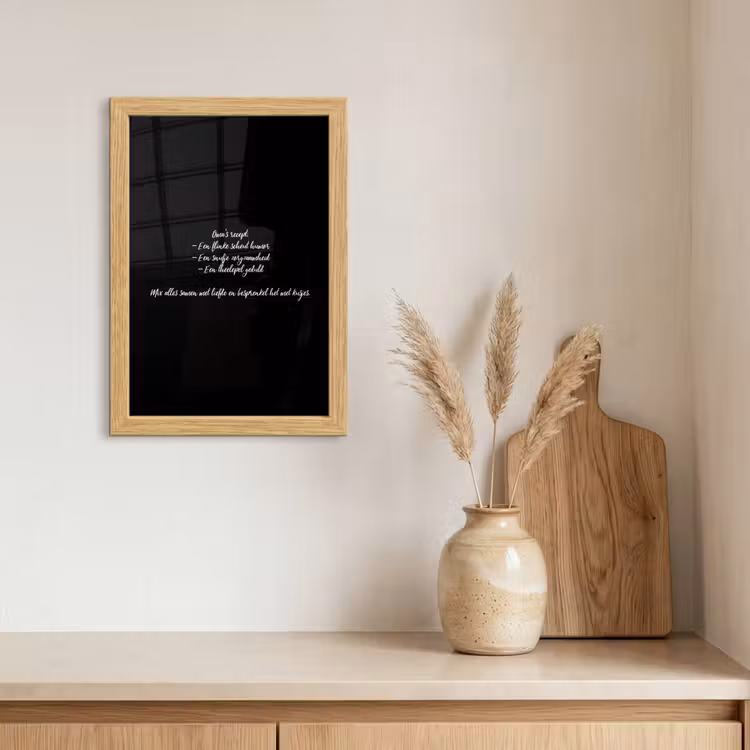 Poster met lijst - Oma's recept - Koken - Quotes - Spreuken - Oma — 3