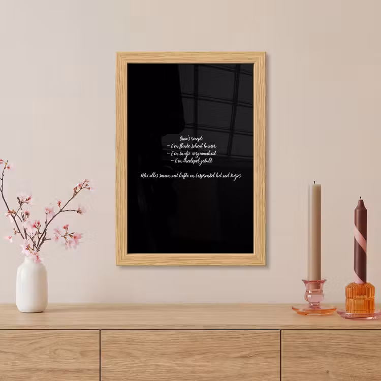 Poster met lijst - Oma's recept - Koken - Quotes - Spreuken - Oma — 5