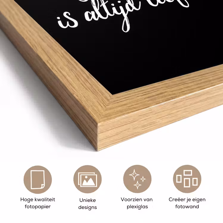 Poster met lijst - Quotes - Koken - Het geheime ingrediënt is altijd liefde! - Spreuken - Liefde — 6