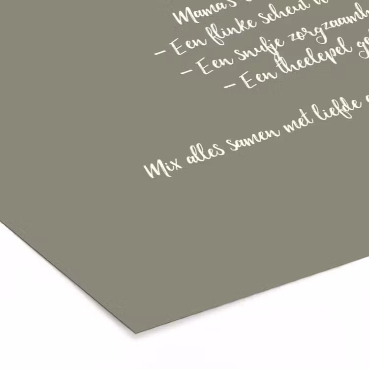 Poster met lijst - Quotes - Ma - Spreuken - Mama's recept - Koken — 7
