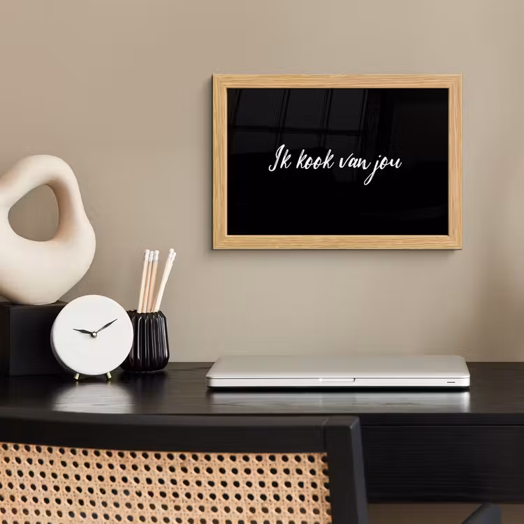 Poster met lijst - Quotes - Spreuken - Ik kook van jou - Liefde - Partner — 2
