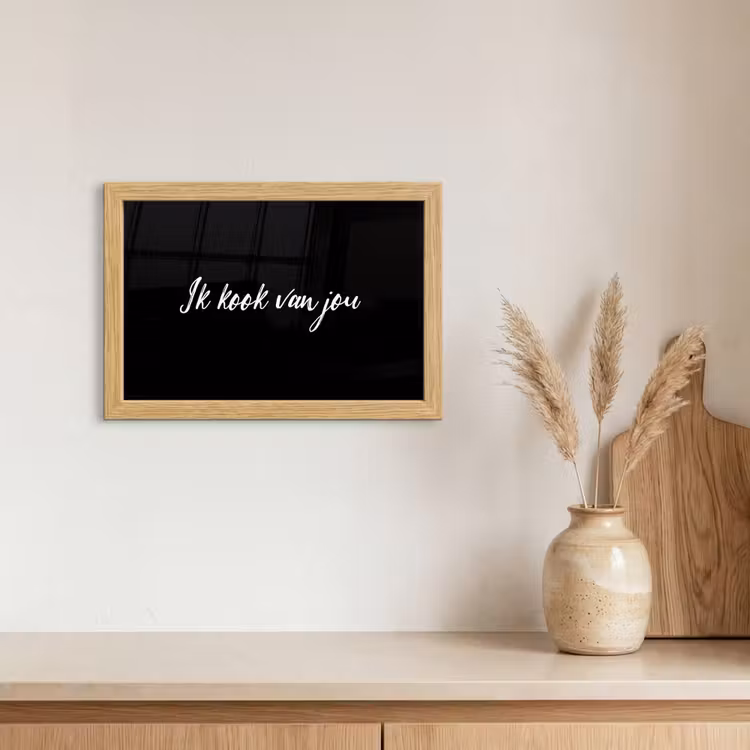 Poster met lijst - Quotes - Spreuken - Ik kook van jou - Liefde - Partner — 3