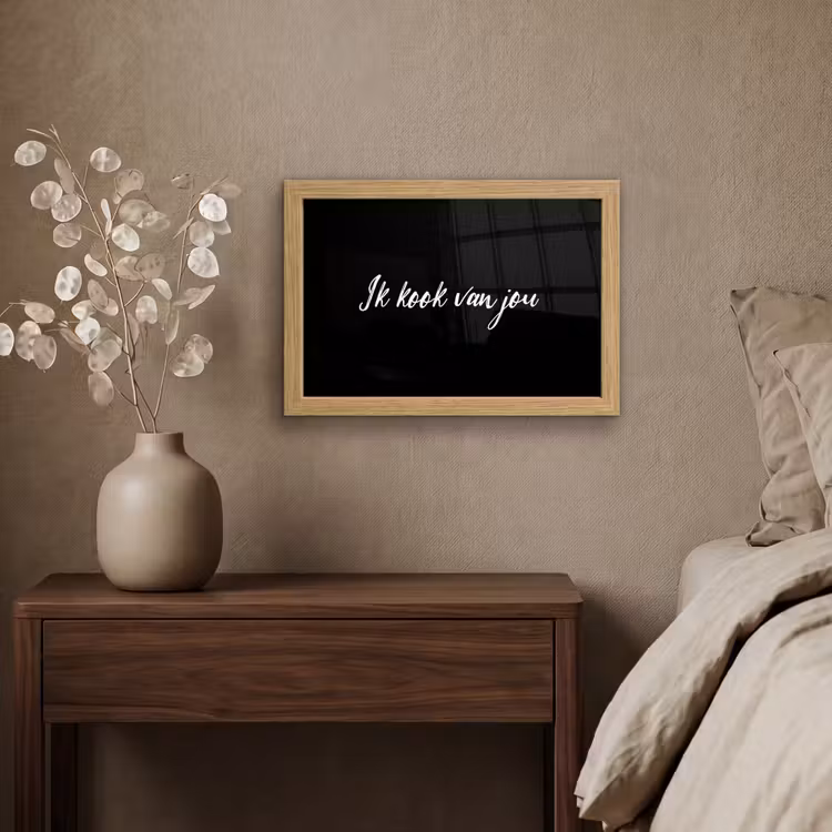 Poster met lijst - Quotes - Spreuken - Ik kook van jou - Liefde - Partner — 4